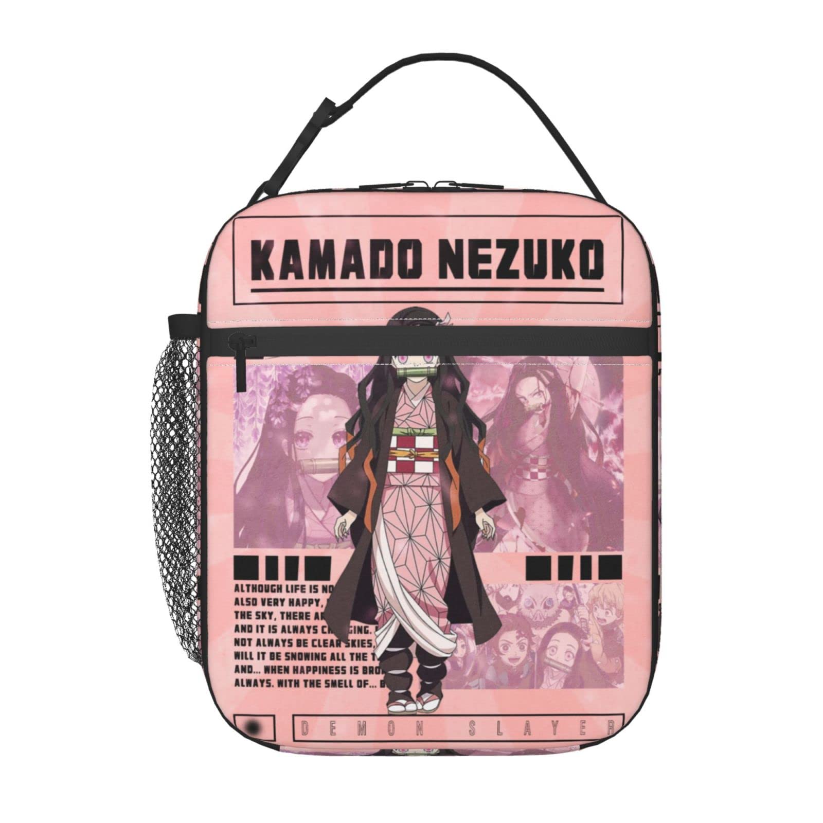 Anime Cartoon Insulated Lunch Bag - Reusable Food Container for School, Work, Picnic & Travel - Bento Box for Kids & Adults - Perfect for Office Lunch & Outdoor Activities