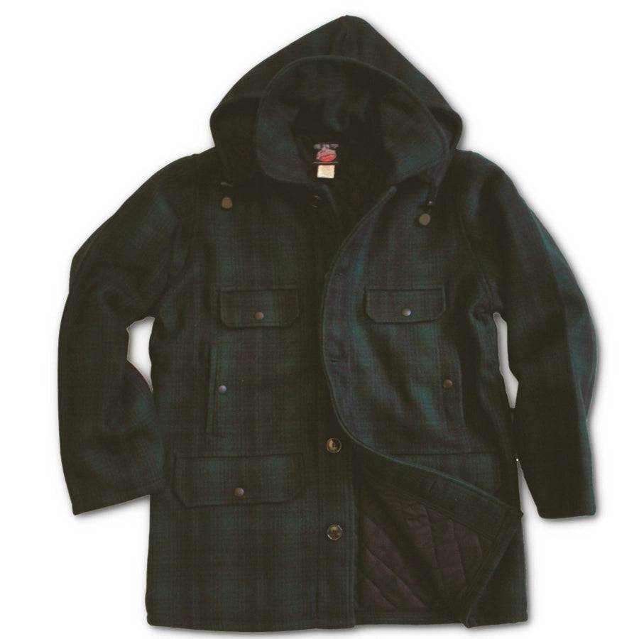 Classic Wool Mackinaw Jacket with Button Front - Warm Winter Coat for Men & Women | Perfect for Outdoor Activities, Hiking, and Casual Wear
