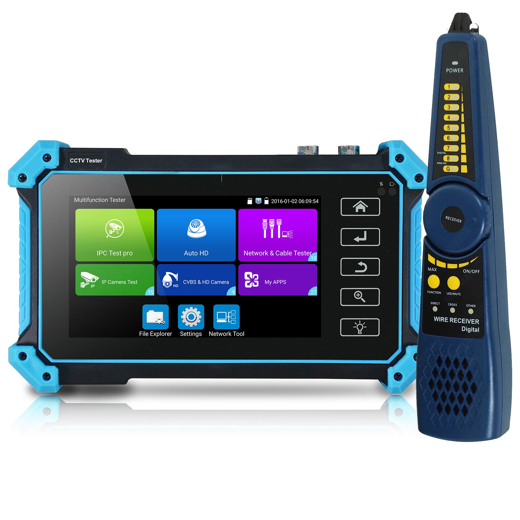 IPC-5200 Plus CCTV Tester - 8MP CVI/TVI/AHD/SDI/CVBS Camera Tester with 5