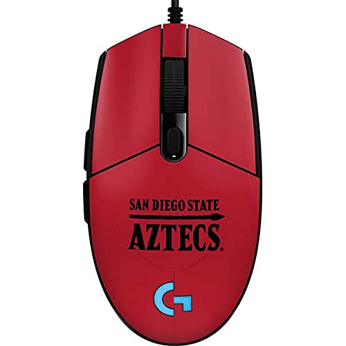 Logitech G203 Prodigy RGB Wired Gaming Mouse Skin - Officially Licensed San Diego State Logo Decal | Custom Protective Cover for Gaming Setup & Esports