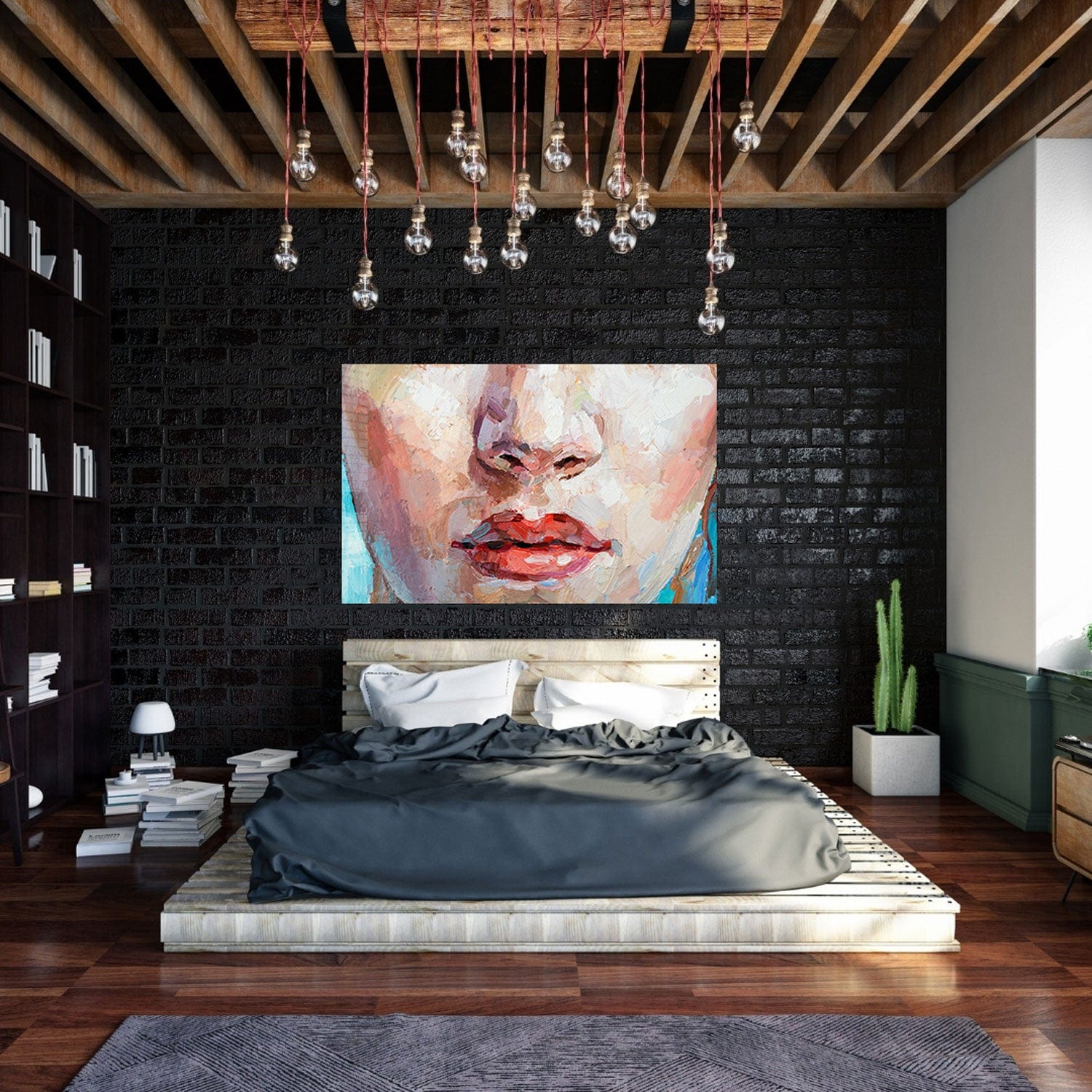 Innocence Painting - Tempered Glass Wall Art Decor for Living Room, Bedroom & Office - Modern Home & Office Wall Decor