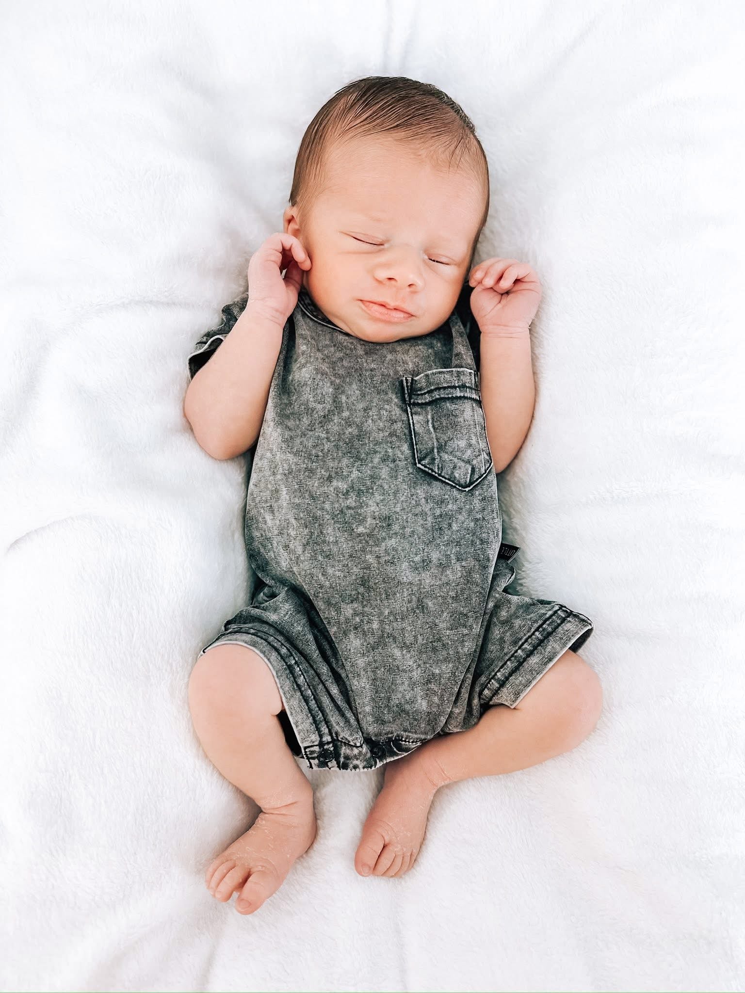 Acid Wash Shortie Romper for Women - Black Distressed Denim Jumpsuit | Casual Summer Outfit, Beachwear, Festival Fashion