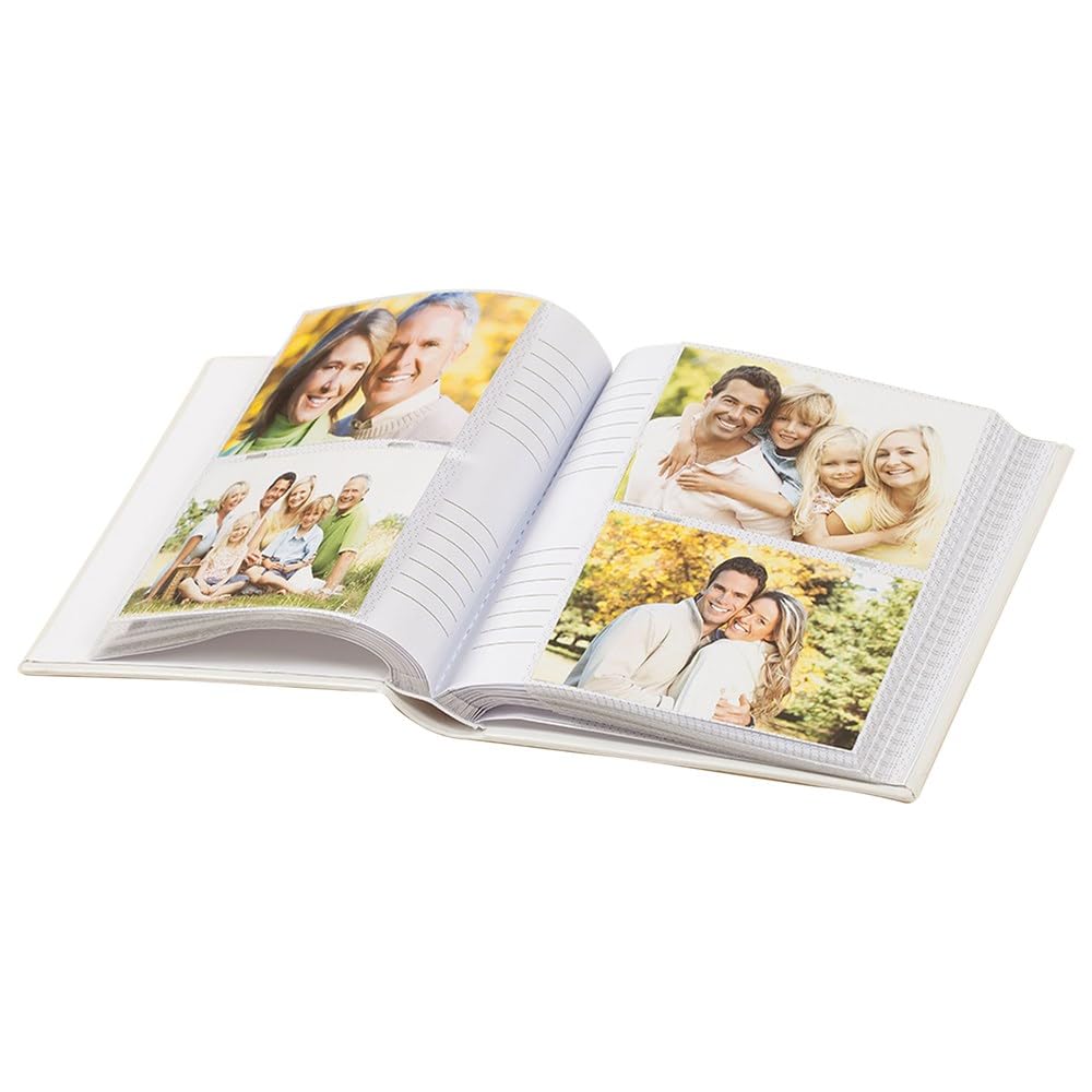 Personalized Photo Album - Custom Engraved Scrapbook Holds 200 4x6 Photos | Leatherette Cover with Laser Engraving | Add Your Own Message | Perfect for Weddings, Anniversaries & Family Memories