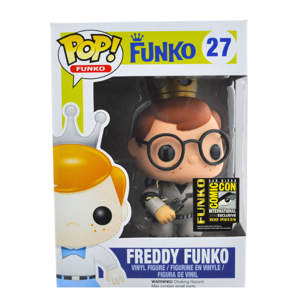 Funko Pop! Freddy Funko as Egon Spengler Ghostbusters Collectible Figure - 2014 SDCC Exclusive Limited Edition (300 Made) - Perfect for Ghostbusters Fans & Pop Culture Collectors