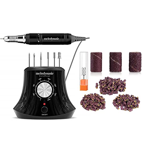 MelodySusie 30000 RPM Professional Electric Nail Drill - High Speed Portable Efile for Acrylic & Gel Nails | Low Heat, Low Noise, Low Vibration | Perfect for Shaping, Buffing & Nail Removal at Home or Salon