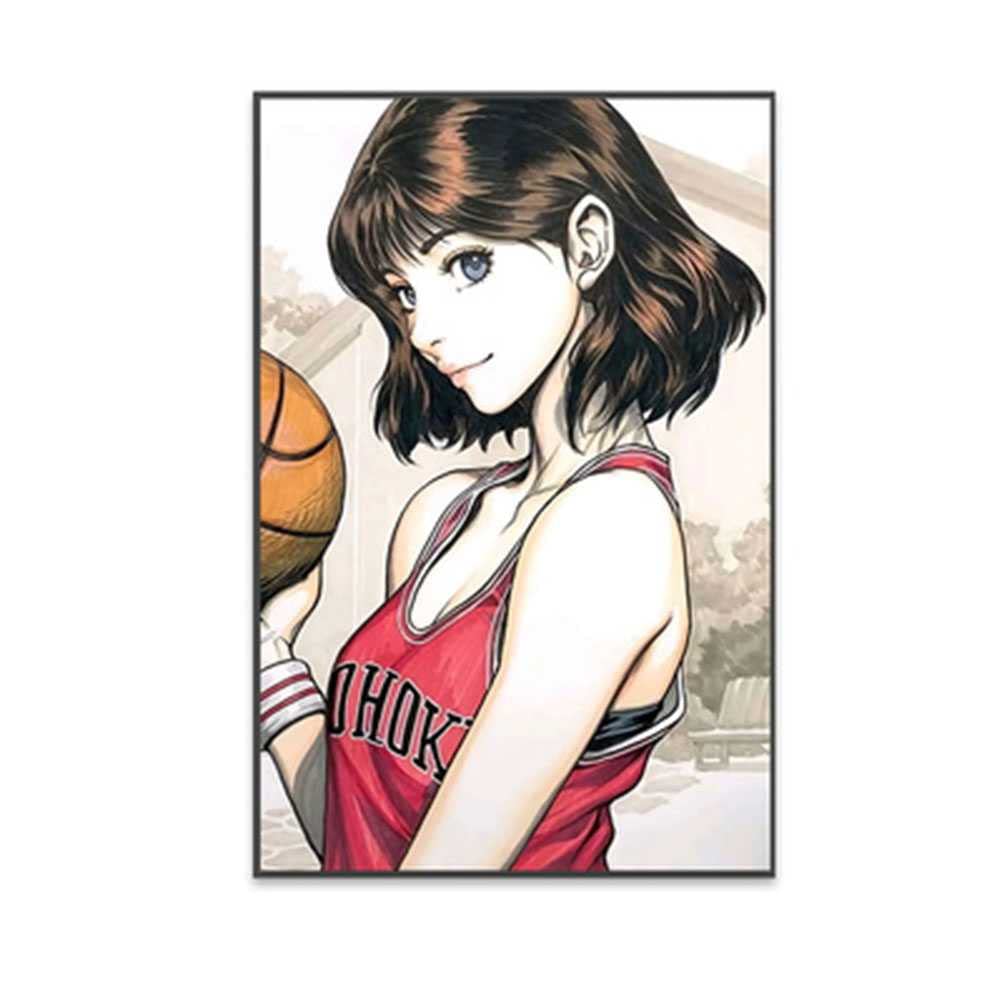 WENCY SLAM Dunk Anime Poster - High Quality Wall Art, Canvas Painting for Bedroom & Home Decor - Perfect Gift for Anime Fans & Basketball Lovers - Great for Teen Rooms, Game Rooms, and Dorm Decor