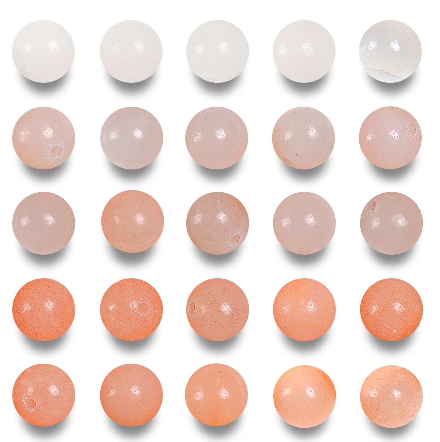 Natural Pink Aventurine Beads 6mm Round Stone Beads for Jewelry Making - 60pcs/Strand - DIY Bracelet, Necklace & Craft Supplies - Healing Crystal for Positive Energy & Stress Relief