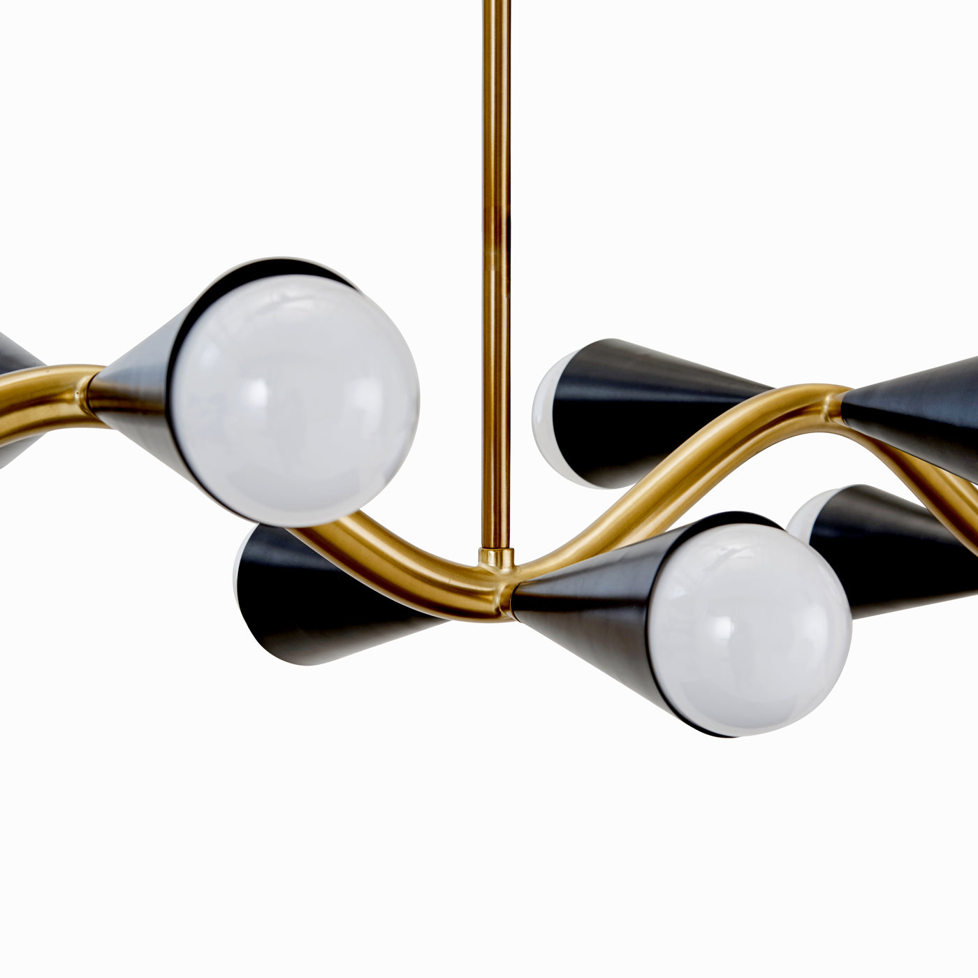 Caracas Wave Chandelier - Modern Crystal Ceiling Light Fixture for Dining Room, Living Room & Bedroom | Elegant Home Decor Lighting