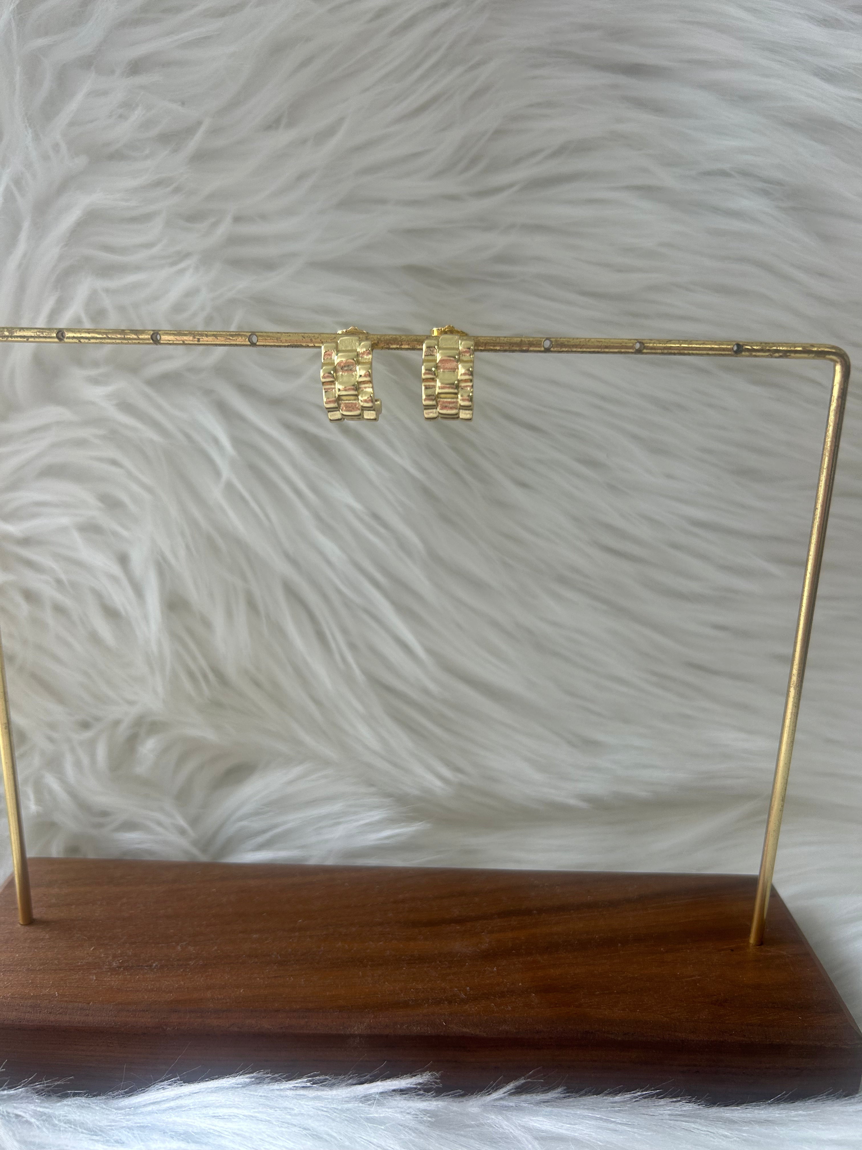 Lauren Kenzie Gold Plated Hoop Earrings for Women - Trendy Minimalist Jewelry for Everyday Wear, Parties & Gifts