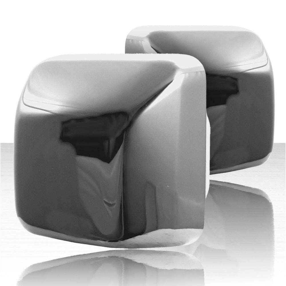 Set of 2 Chrome Top Half Replacement Mirror Covers for Jeep Wrangler JL (2018-2025) | Durable Exterior Upgrade for Off-Roading & Daily Driving