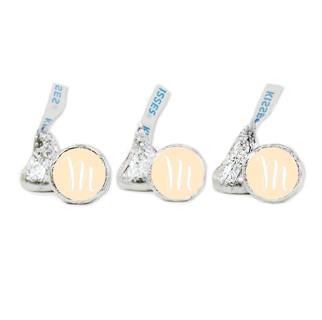 Custom Chocolate Drop Labels - Personalized Kisses Stickers for Weddings & Parties - 216-Pack