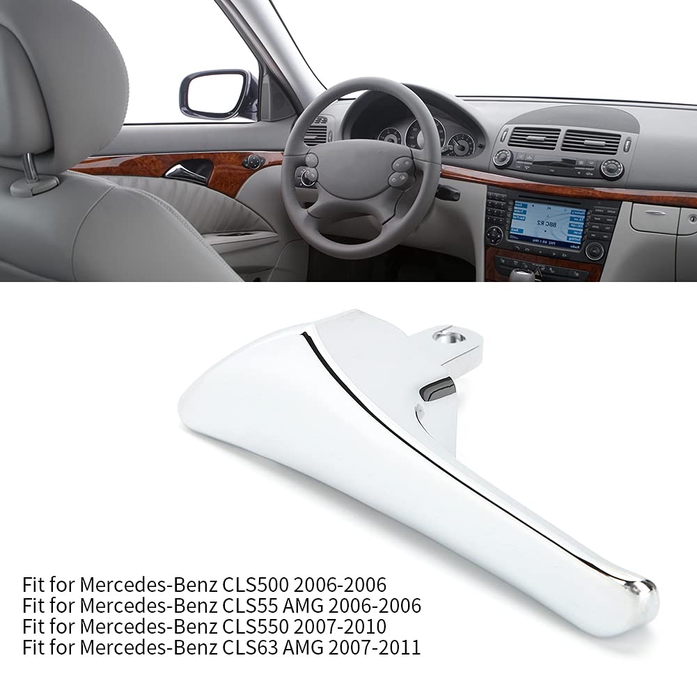 Aramox Chrome Door Handle for Mercedes-Benz W211 E-Class E320 E500 E63 AMG - Left Side 2117660124 - Premium Car Interior Accessories for Enhanced Luxury & Comfort