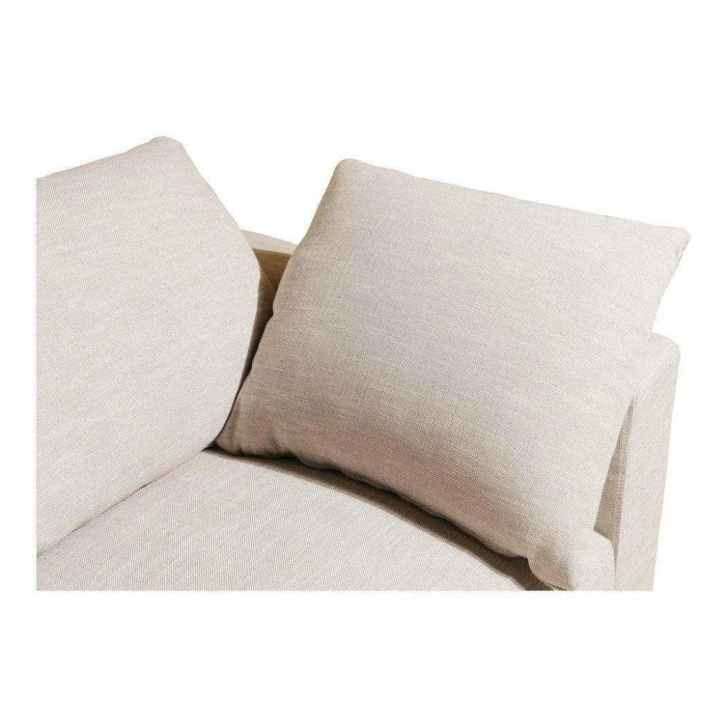 6-Piece Taupe Linen Modular Sofa Set - Modern Sectional Couch for Living Room, Lounge & Family Room - Soft Fabric Upholstered Furniture with Signature Design