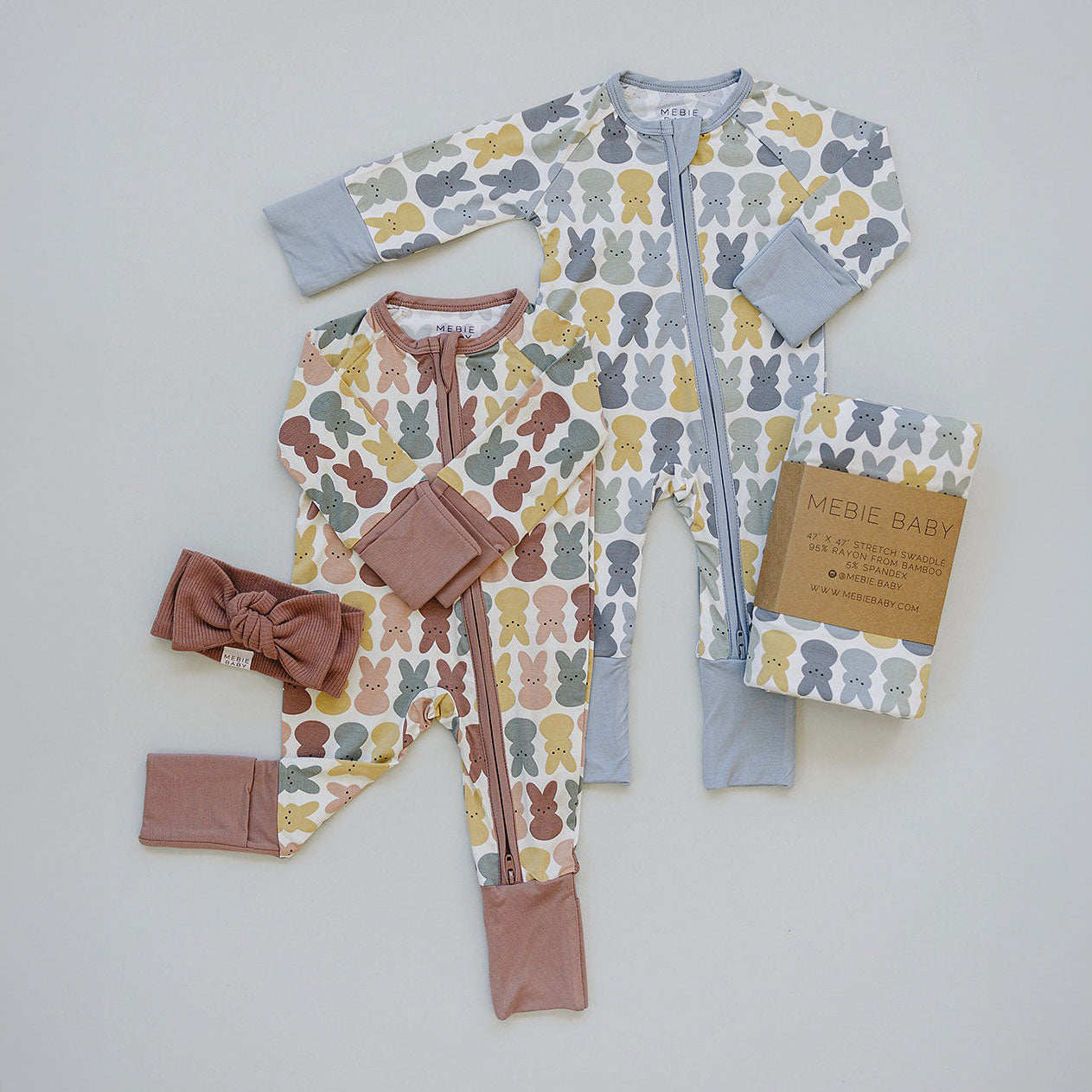 Soft & Breathable Bunny Bamboo Stretch Swaddle Blanket for Newborns - Perfect for Baby Shower Gifts & Nursery Essentials