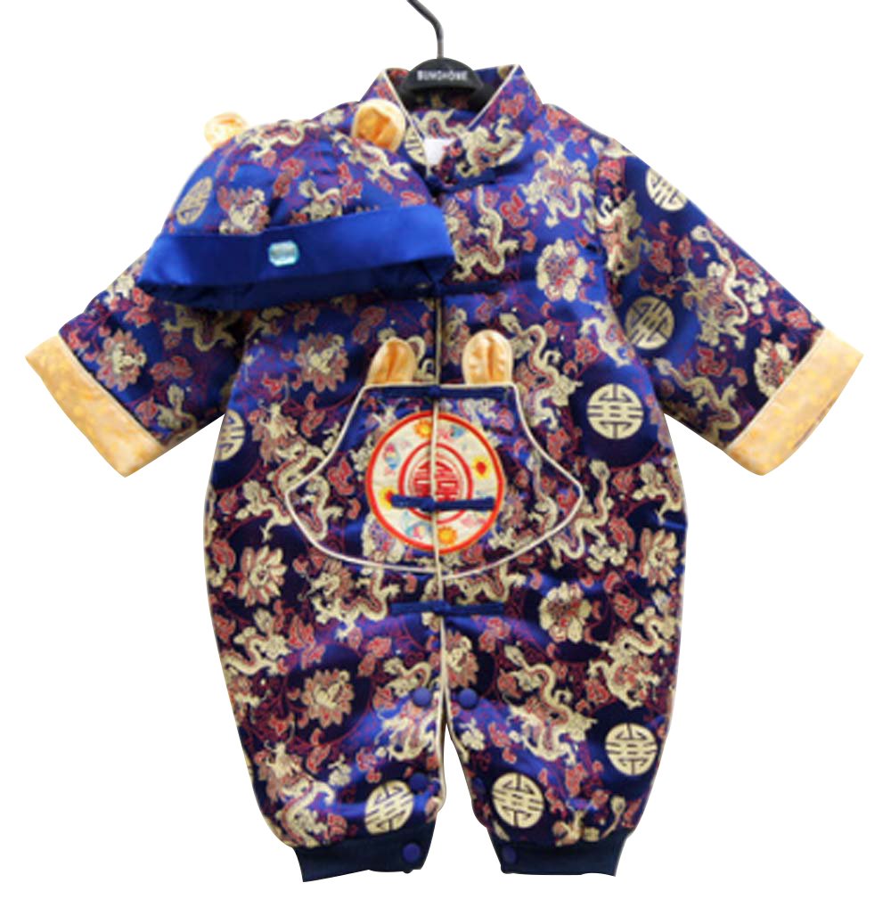CRB Fashion Baby Newborn Chinese New Year Outfit - Asian Inspired Boy & Girl Shirt Set for Holiday Photos, Family Gatherings and Cultural Celebrations