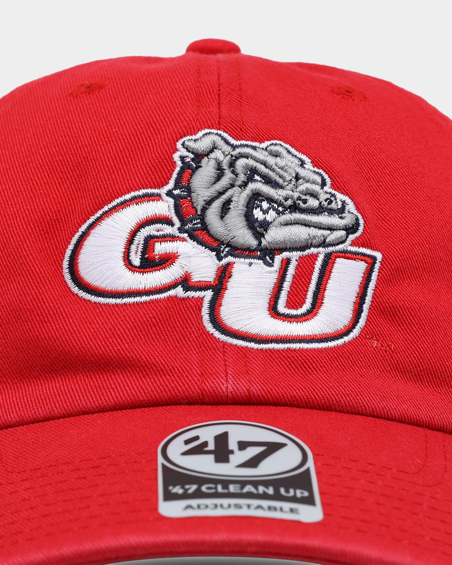 47 Brand Gonzaga Bulldogs '47 Clean Up Strapback Red Adjustable Hat - Official NCAA Basketball Fan Gear for Men & Women - Perfect for Game Day, Tailgating and Casual Wear