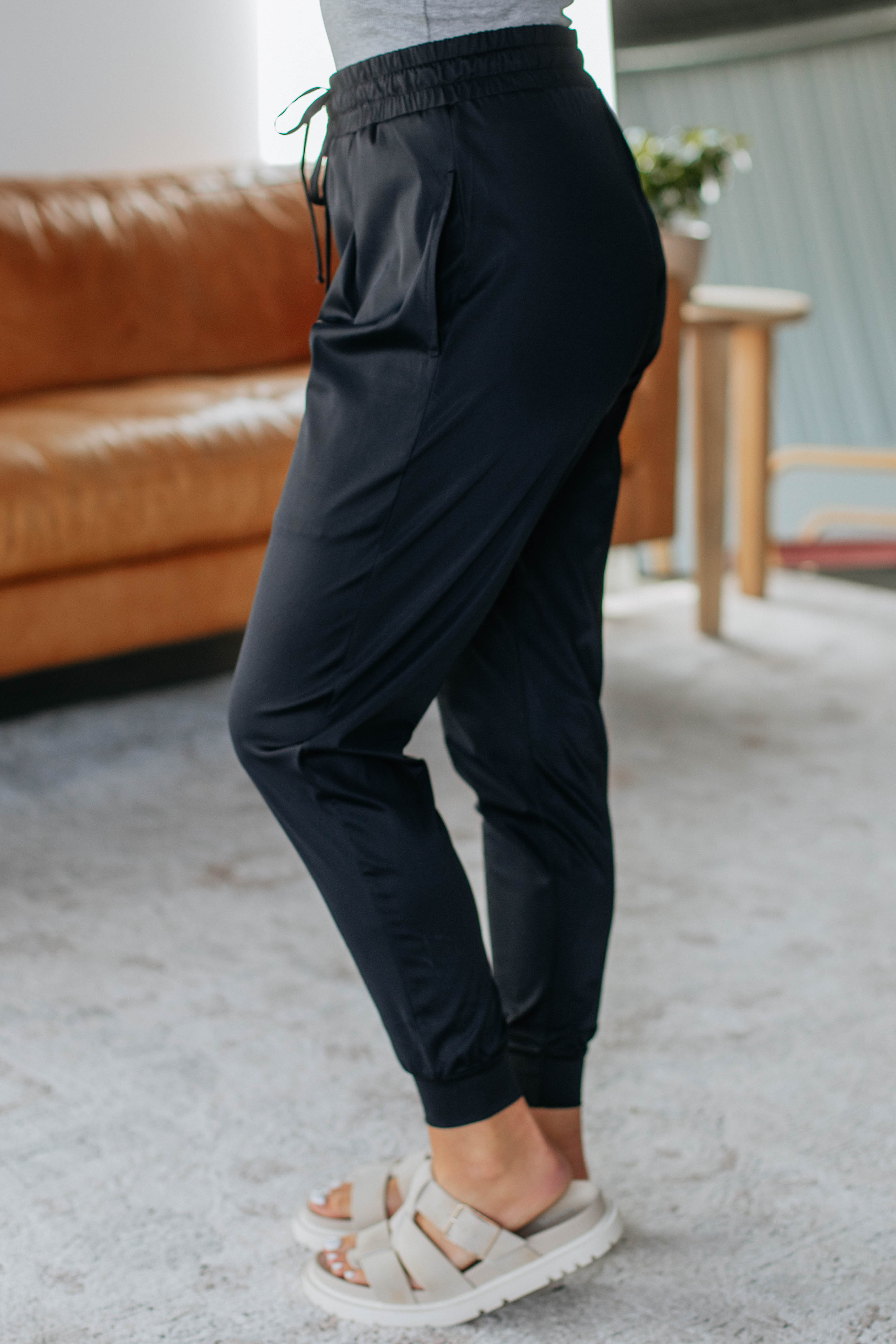 Brent Active Joggers for Men - Comfortable Black Running Pants with Stretch Waistband - Perfect for Gym Workouts, Jogging & Casual Wear