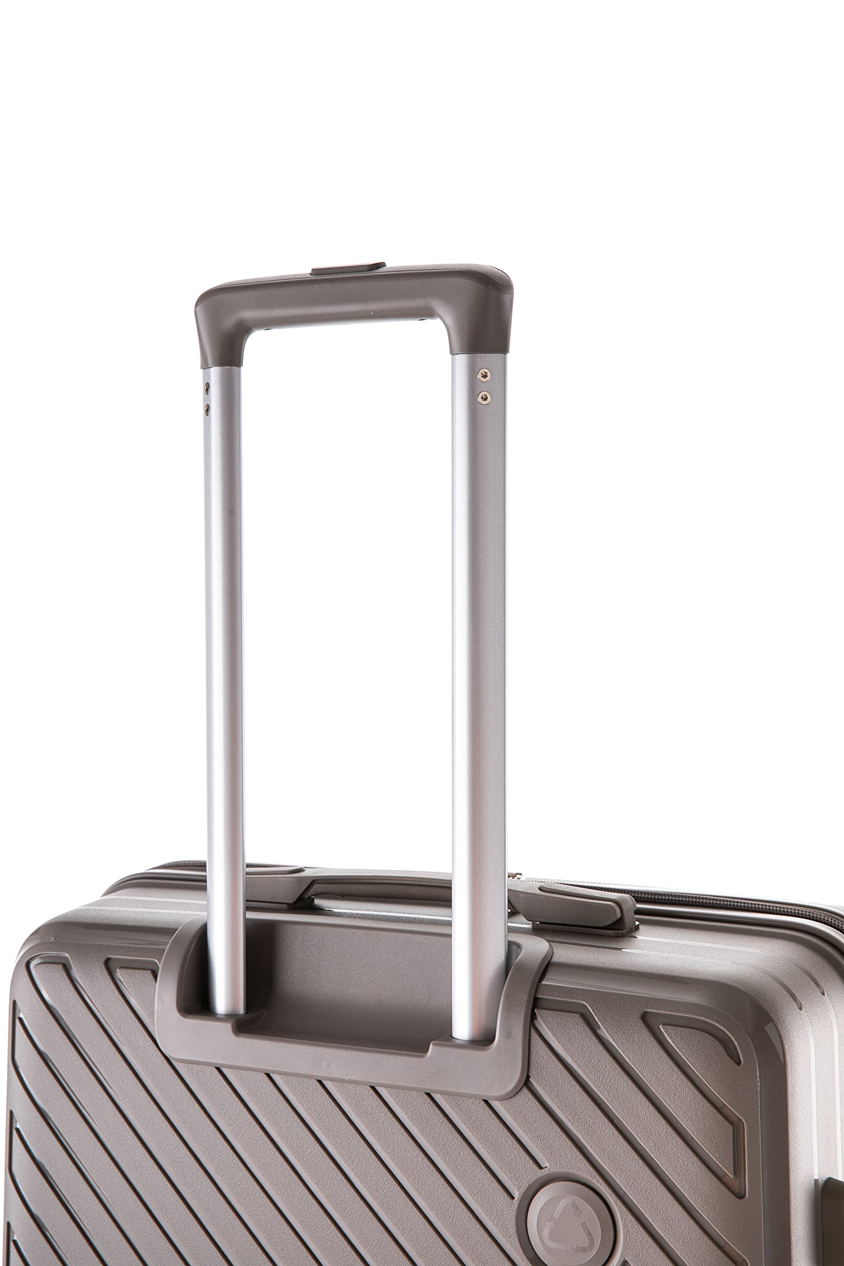 Rockland Prague 3-Piece Hardside Spinner Luggage Set (20/24/28 Inch) - Silver, Lightweight & Durable Suitcase for Travel, Business Trips & Family Vacations