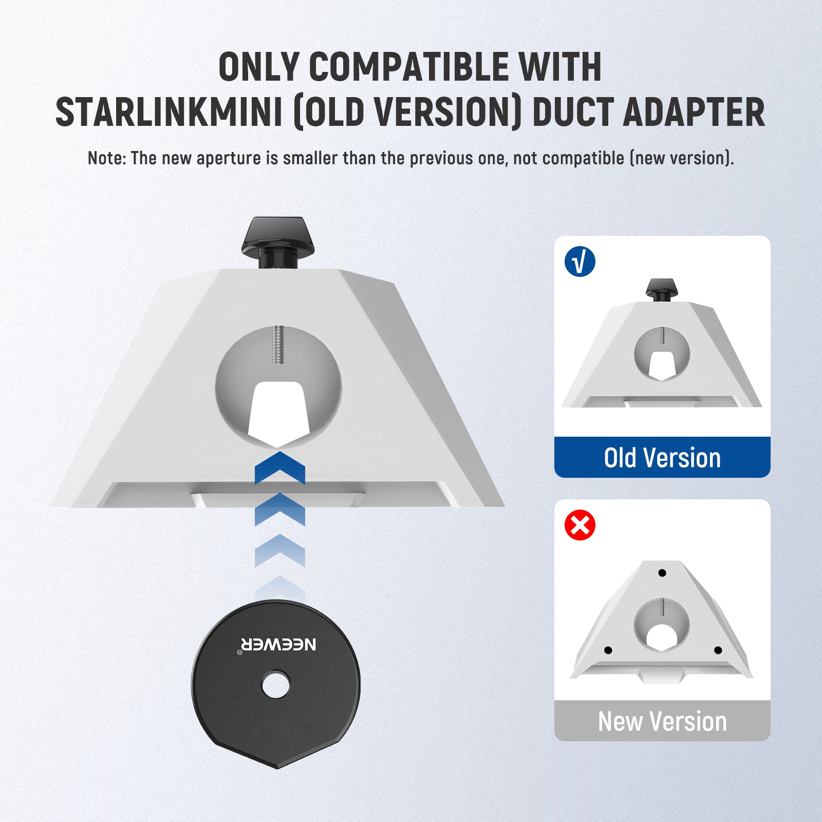 NEEWER NA02 Satellite Tripod Adapter for Starlink Mini - Compatible with Starlink Mini Dish, Portable Tripod Mount for Satellite Internet, Perfect for RV Travel, Camping & Remote Work