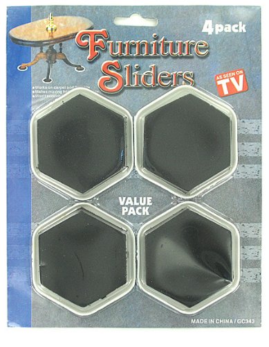 72 Pack Heavy Duty Furniture Sliders - Easy Move Gliders for Sofa, Bed, Table - Non-Scratch Floor Protectors for Home & Office Use