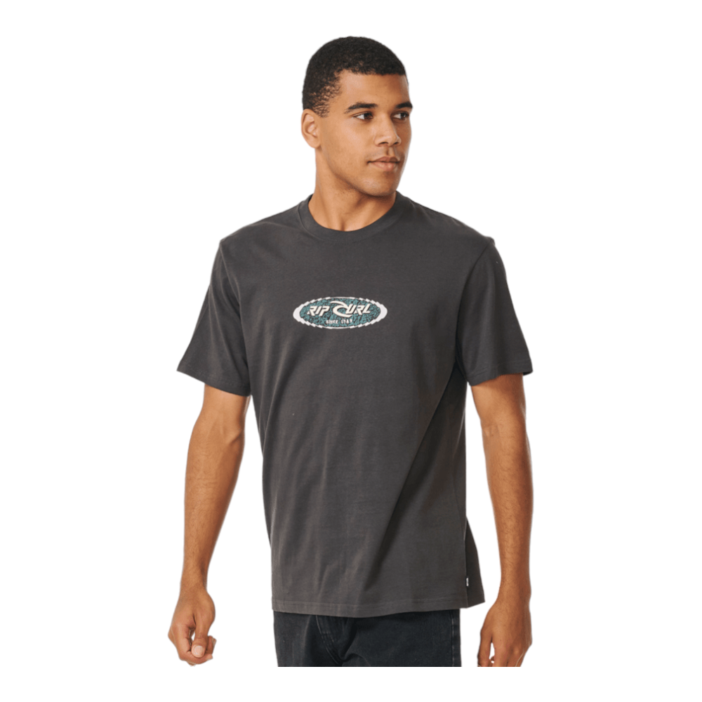 Rip Curl Fader Oval Tee - Men's Stylish Graphic T-Shirt for Surfing, Beach & Casual Wear | Soft Cotton Short Sleeve Shirt