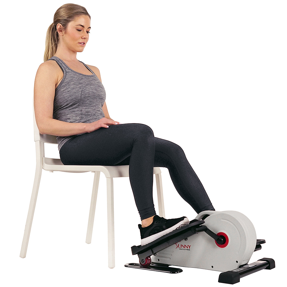 Magnetic Under Desk Elliptical Machine - Portable Mini Exercise Bike for Home & Office Workout - Perfect for Sitting Work, Watching TV, or Rehab Therapy