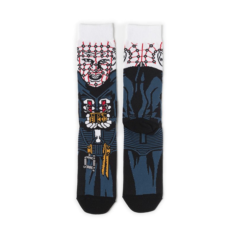 Hellraiser Pinhead Horror Movie Socks - Scary Halloween Cosplay & Gift for Horror Fans - Perfect for Halloween Costumes, Horror Conventions & Movie Nights