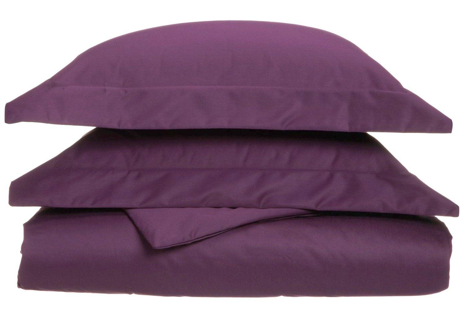 Luxury 1000 Thread Count Cotton Rich Solid Duvet Cover Set - King Size Bedding for Ultimate Comfort & Softness - Perfect for Master Bedrooms, Guest Rooms & Hotels