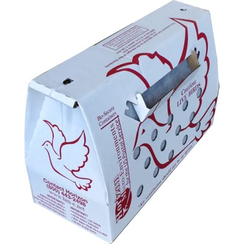 Vented Live Bird Shipping Boxes - USDA Approved Chicken Transport Mailing Boxes, Economy Size (40 Pack) for Safe Poultry Delivery & Hatchery Shipping