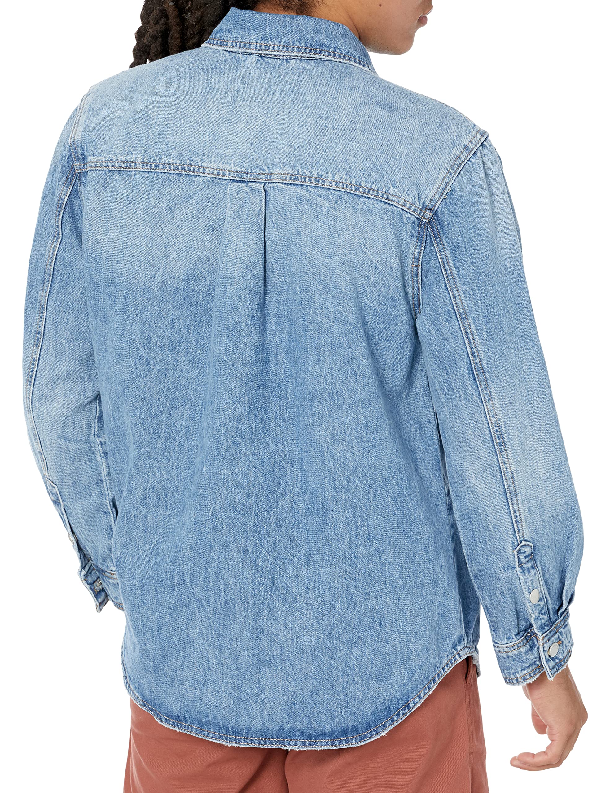 BLANKNYC Men's Denim Long Shacket Jacket - Stylish Overshirt for Casual Wear, Layering & Outdoor Activities