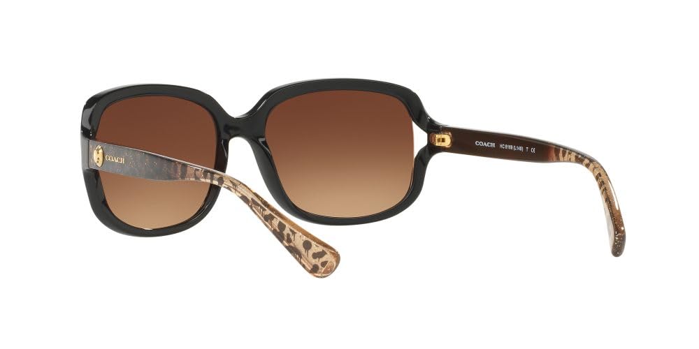Coach Women's HC8169 Square Sunglasses - UV Protection, Polarized Lenses, Stylish & Lightweight for Outdoor Activities, Driving, and Fashion Accessories