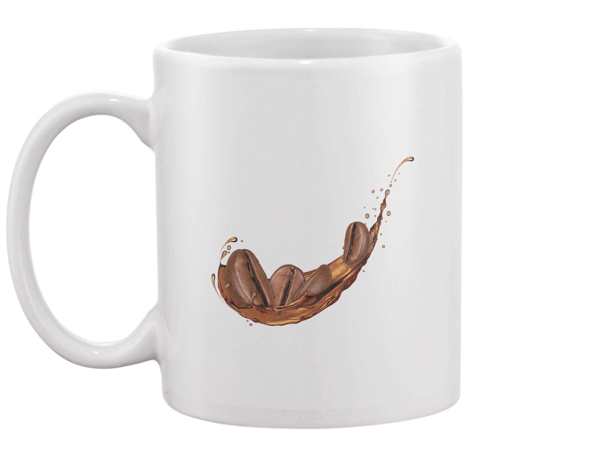 Premium Coffee Beans Splash Mug - Insulated Stainless Steel Travel Cup with Lid - Perfect for Office, Commuting & Outdoor Adventures
