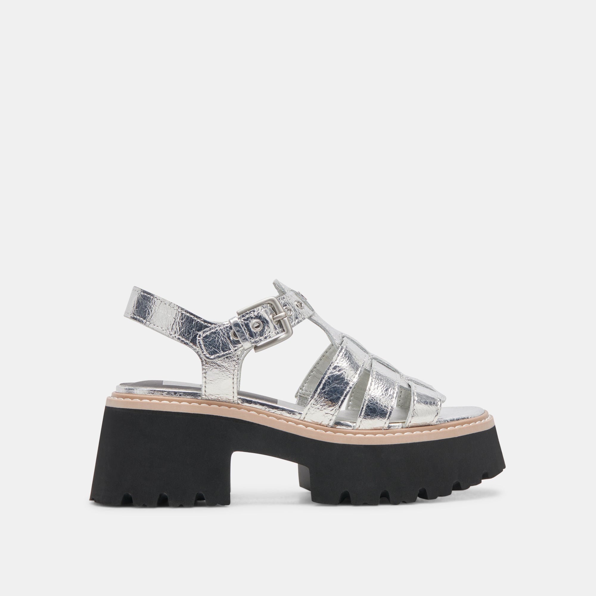 Distressed Leather Lattice Sandals for Women - Silver Comfortable Summer Beach Sandals with Breathable Design | Perfect for Casual Outings, Vacations, and Beach Wear