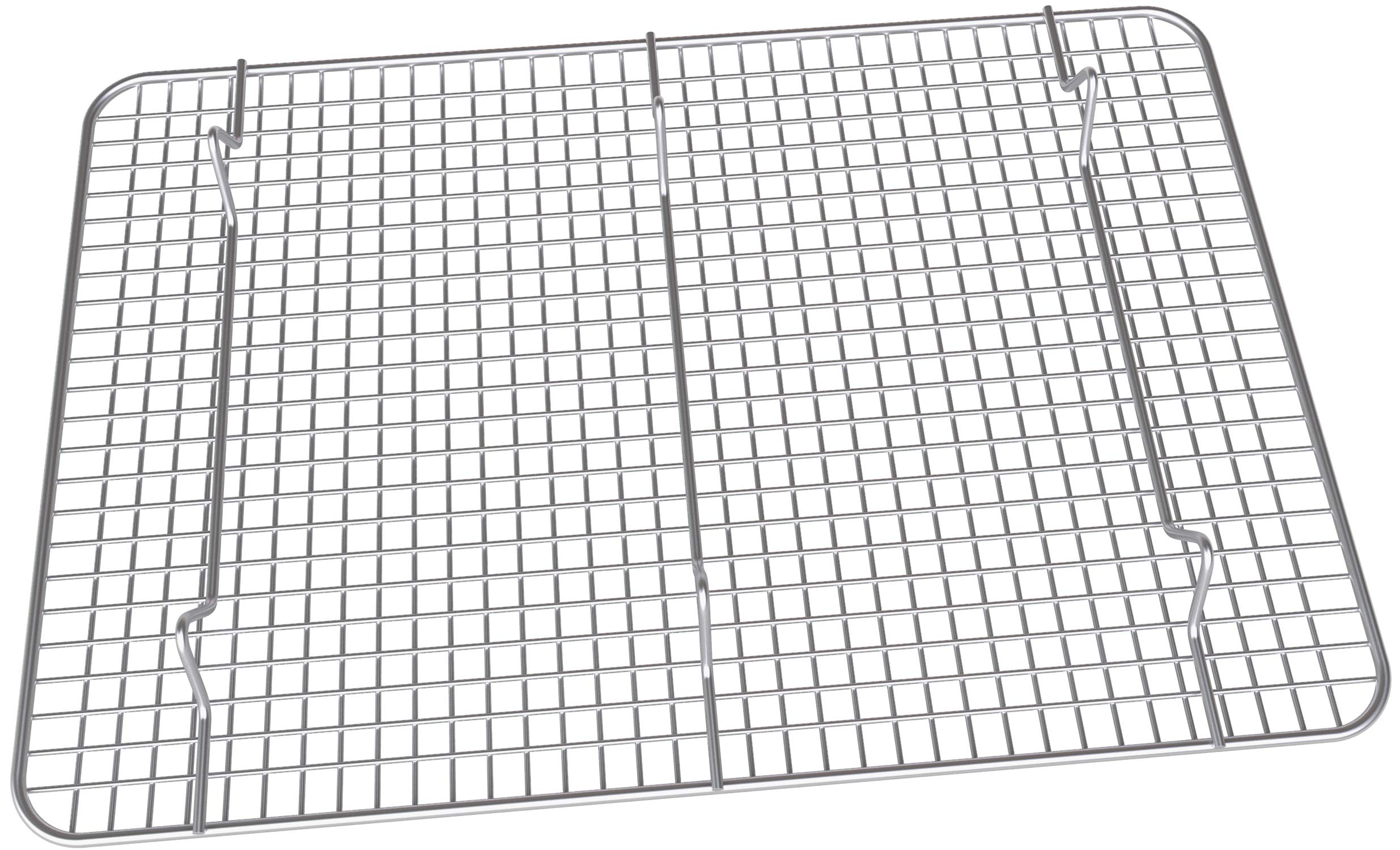 Premium Stainless Steel Cooling Rack - Heavy Duty Oven Safe Baking & Roasting Rack - Fits Standard 10