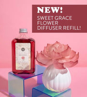Sweet Grace Flower Diffuser Refill - Long-Lasting Aromatherapy Essential Oil for Home, Office & Spa - Relaxing Floral Scent for Stress Relief & Mood Enhancement