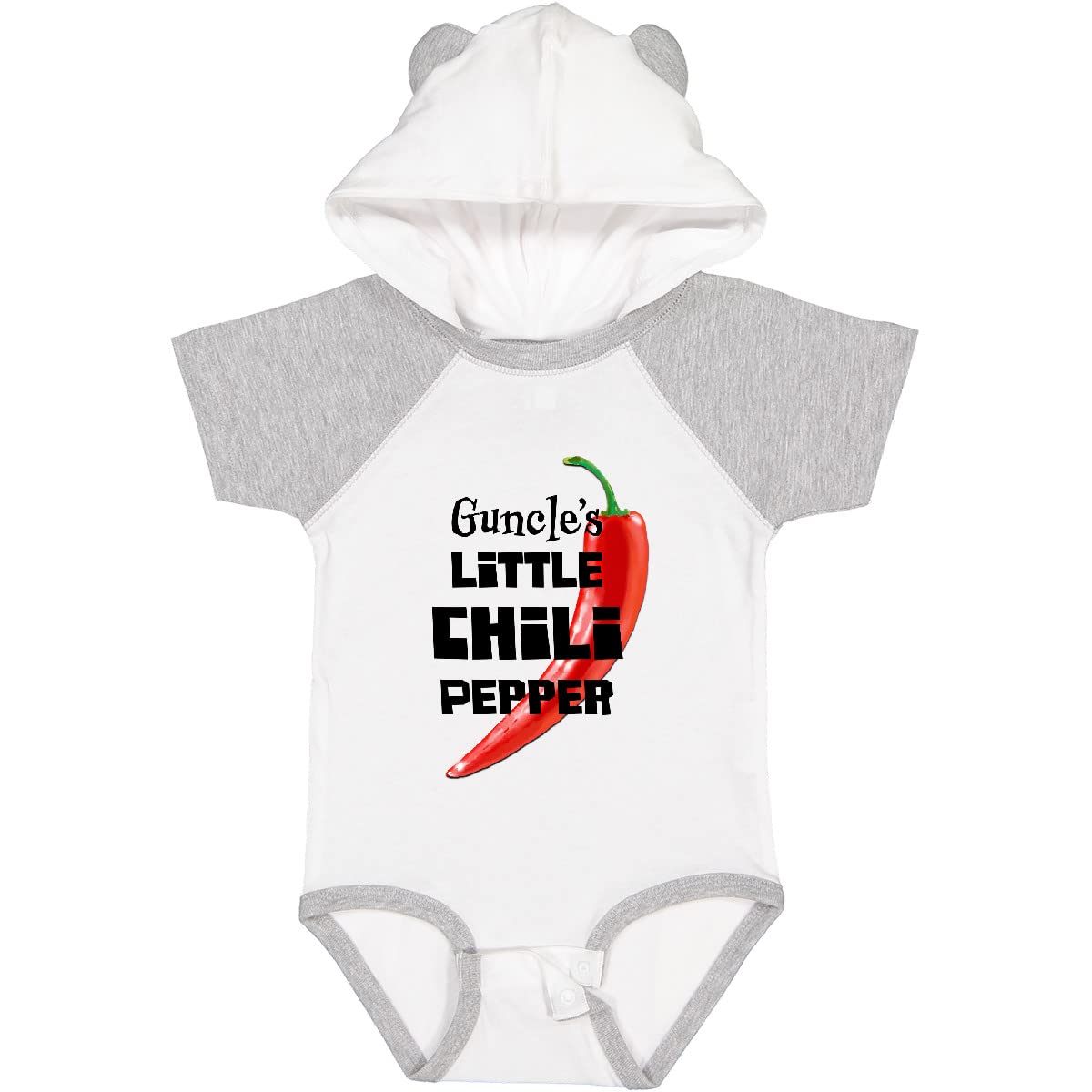 Funny Guncle's Little Chili Pepper Baby Bodysuit - Cute Infant Onesie for Uncle's Gift - Perfect for Family Photos & Special Occasions