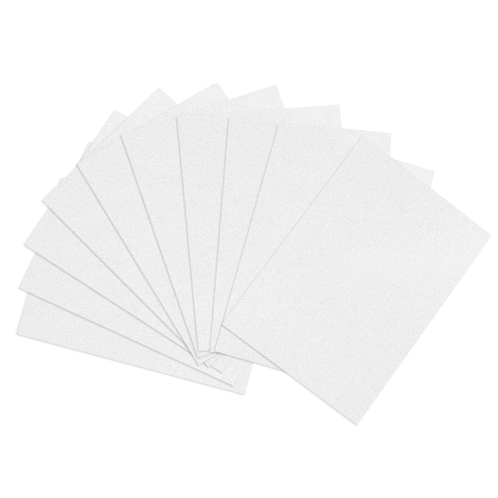 Glitter Cardstock Paper A4, 20 Sheets Creative Colored Shimmer Sparkly Paper for DIY Crafts, Party Decorations, Graduation, Birthday Invitations - Perfect for Scrapbooking, Gift Wrapping & Home Decor (Silver)