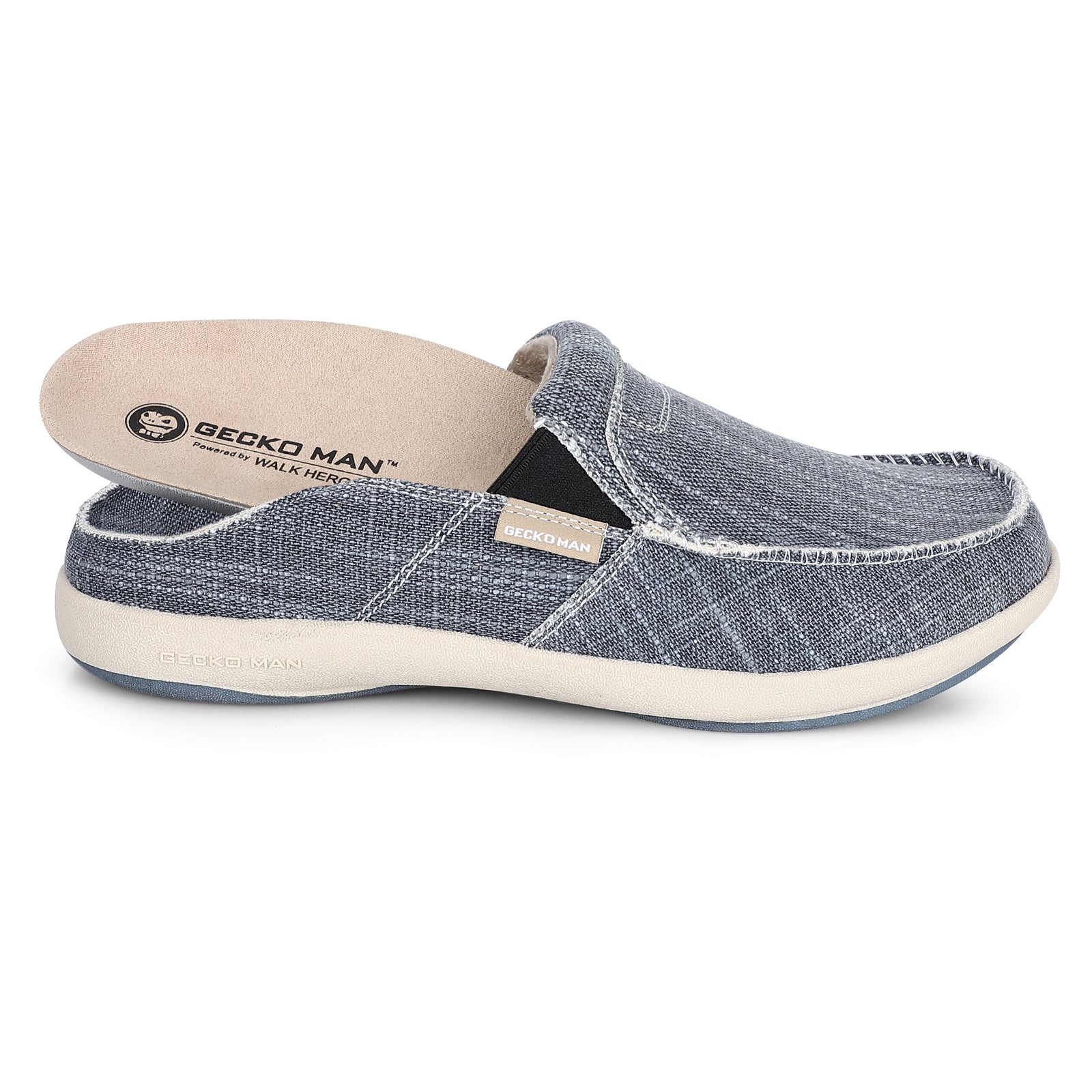 Men's Comfortable Canvas Slip On Shoes - Breathable Casual Loafers for Walking, Travel & Everyday Wear | Non-Slip Lightweight Sneakers for Men
