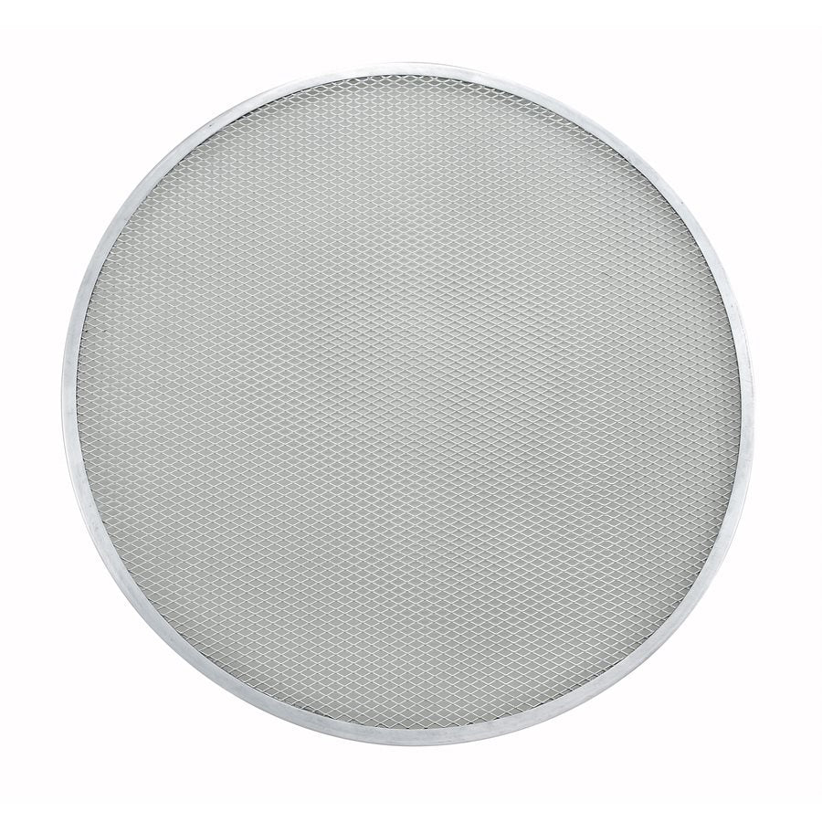 Winco 18-Inch Seamless Pizza Screen - Professional Grade Aluminum Pizza Baking Pan for Crispy Crust - Perfect for Home, Restaurant & Commercial Use