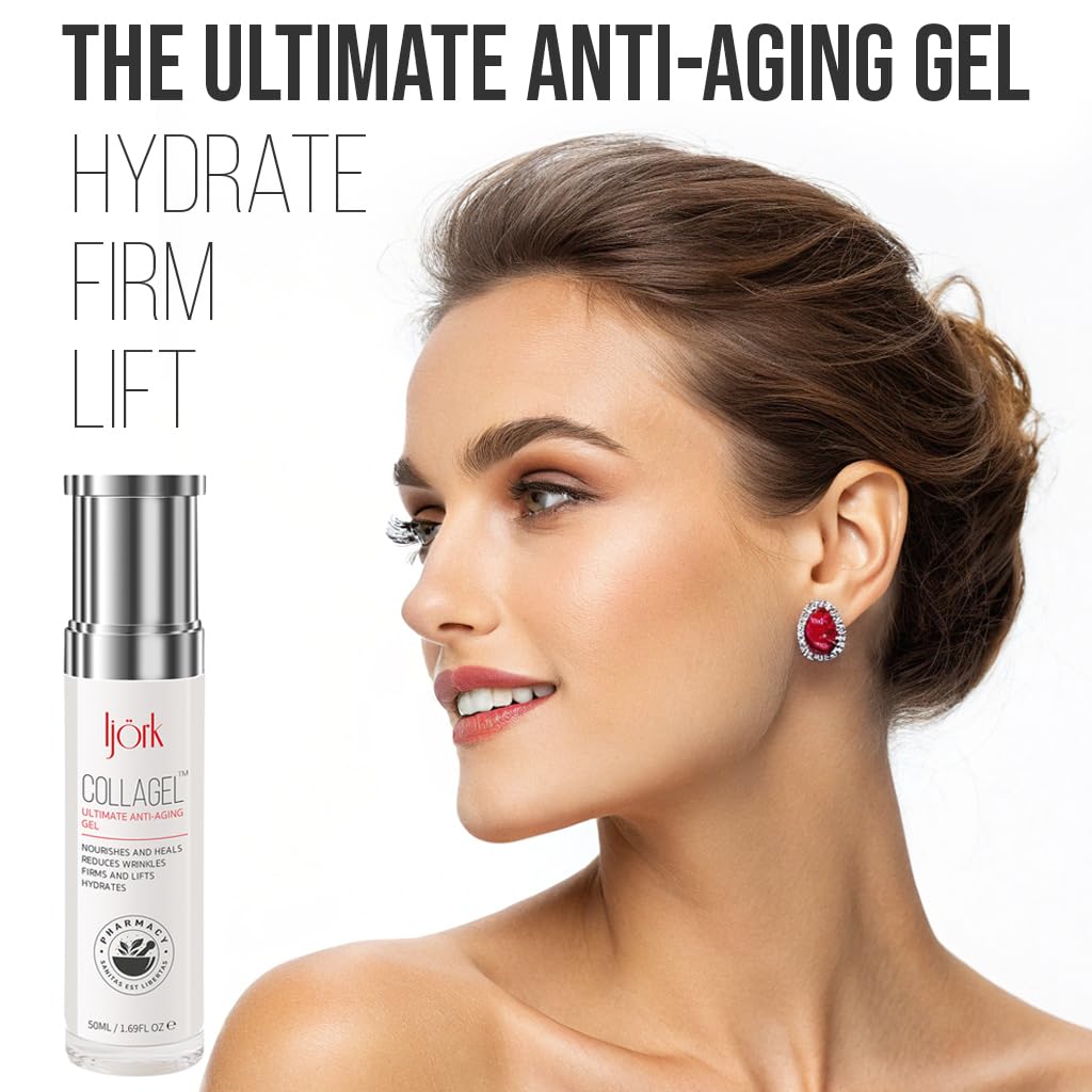 Best Anti-Aging Gel & Rejuvenating Eye Cream Set for Wrinkles & Dark Circles | Hydrating Skincare Duo for Day & Night Use