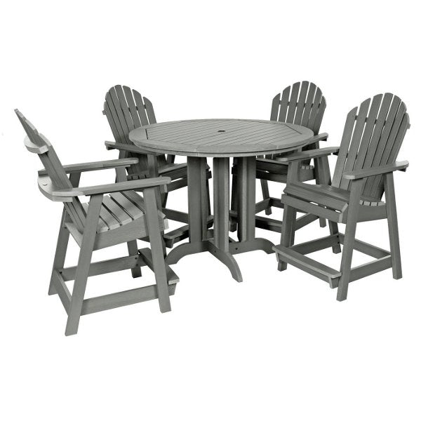 Premium 5-Piece Counter Height Adirondack Dining Set with 48