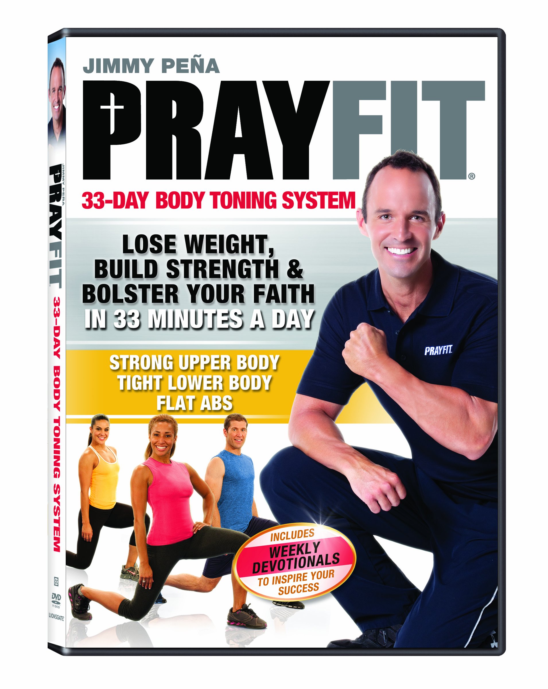 Prayfit 33-Day Body Toning System Workout DVD - Full Body Fitness Program for Home Exercise & Weight Loss | Perfect for Beginners & Busy Professionals