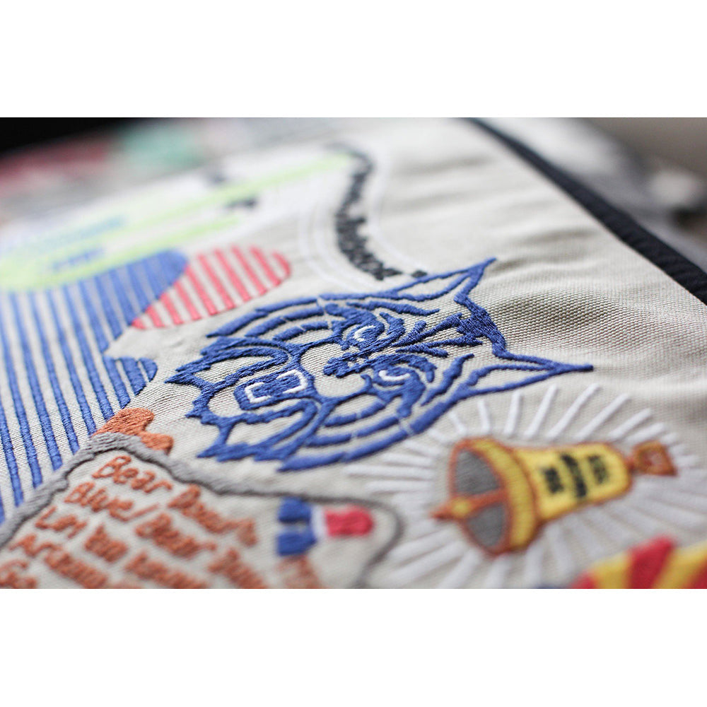 University of Arizona Collegiate Hand Embroidered Throw Pillow - Perfect for Dorm Decor, Game Day & Alumni Gifts