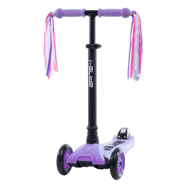 I Glide Scooter Ribbons - Pink & Purple Streamers for Kids' Scooters - Fun Outdoor Play & Birthday Party Decorations