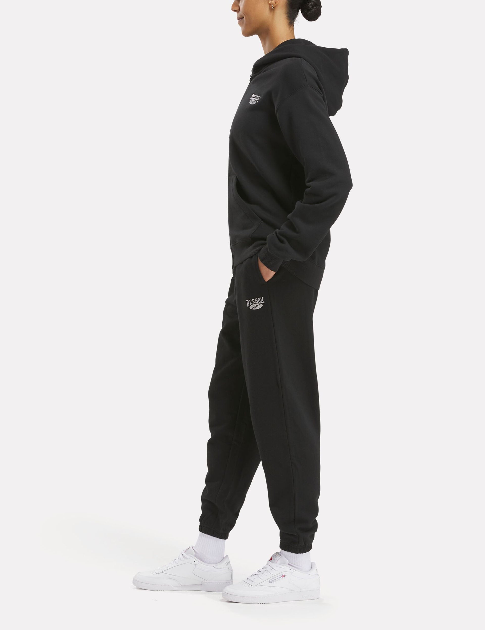 Archive Essentials French Terry Pants for Men & Women - Soft Comfortable Lounge Pants in Black - Perfect for Yoga, Home Wear and Casual Outfits