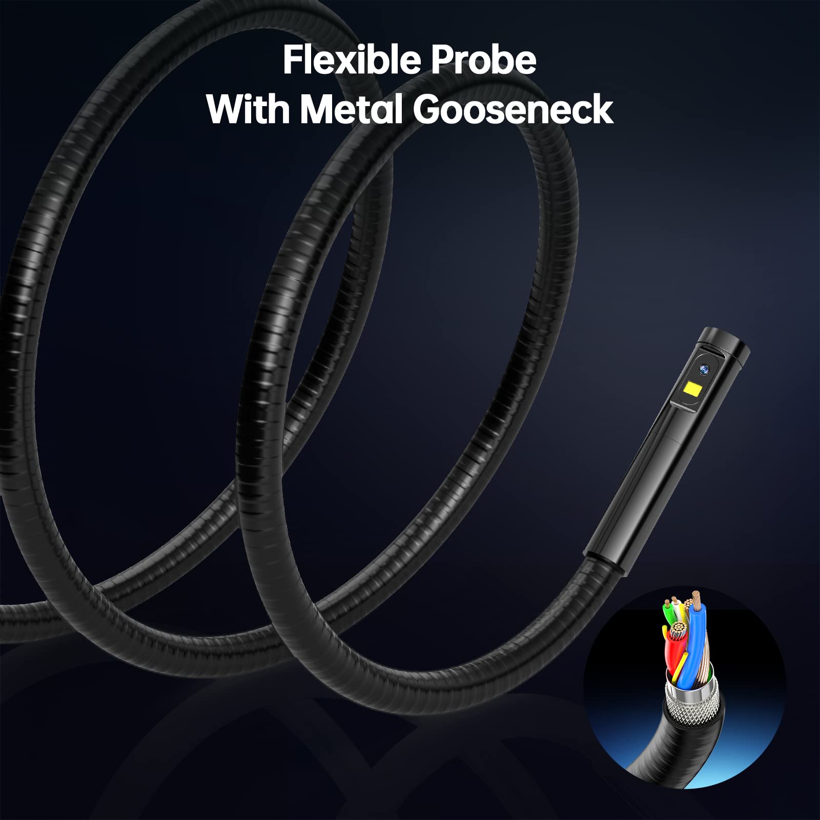 Teslong 5.5mm Dual Lens Endoscope with 5