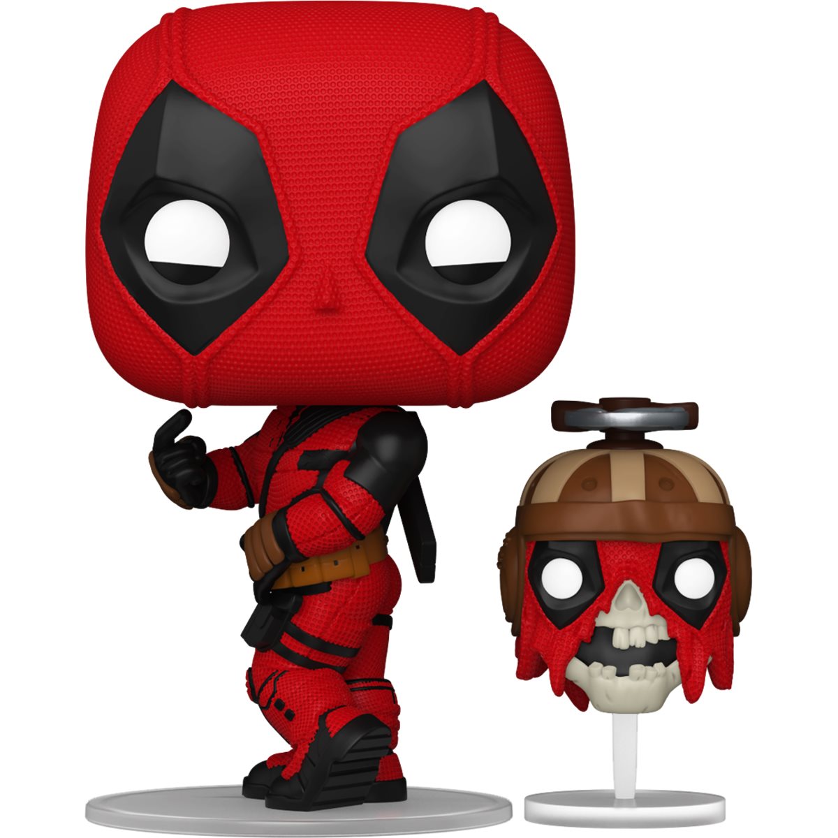 Deadpool & Wolverine Deadpool with Headpool Funko Pop! Vinyl Figure #1400 - Marvel Collectible Action Figure for Movie Fans, Comic Lovers & Pop Culture Enthusiasts - Perfect for Display, Gifts & Collections