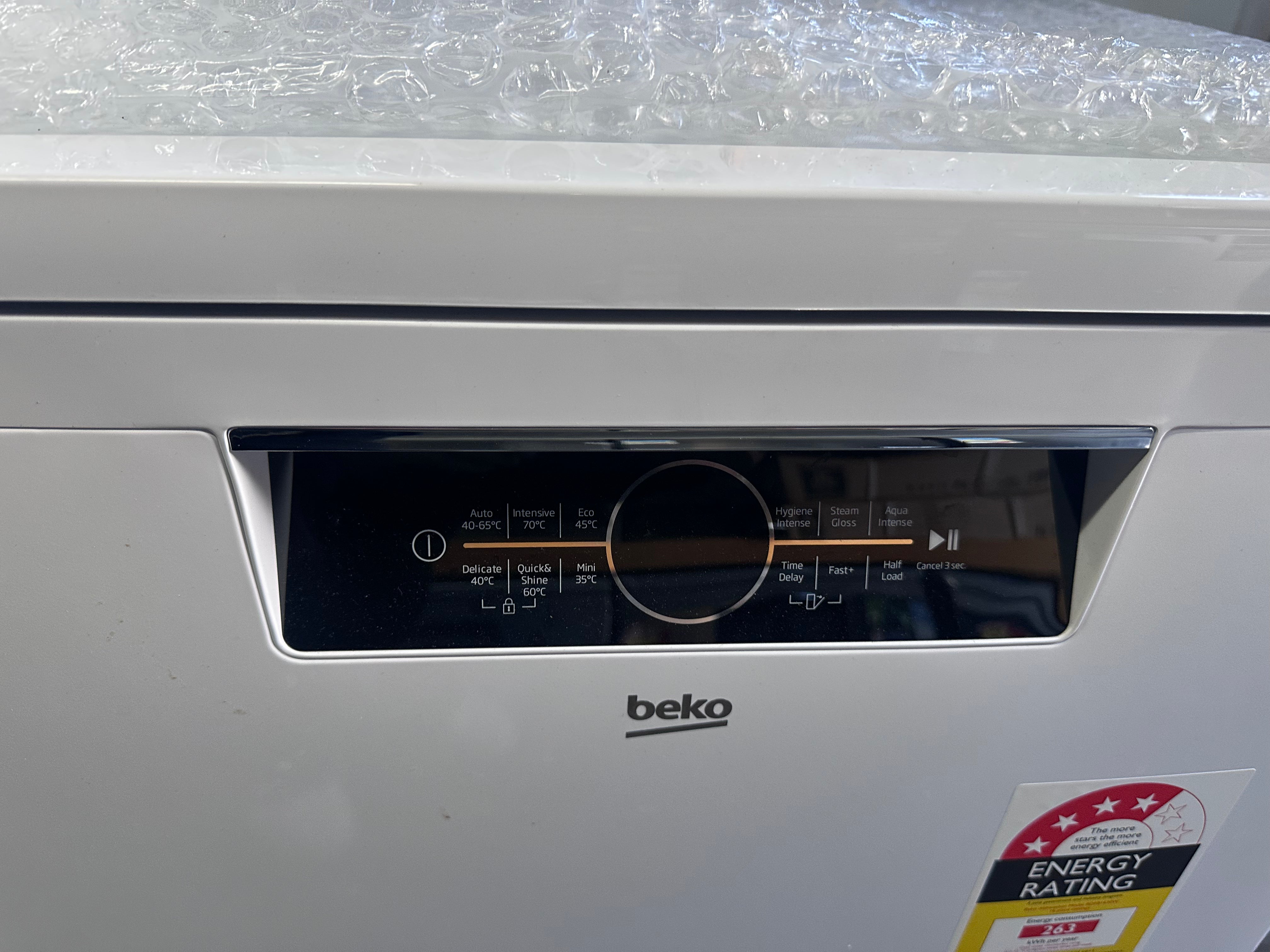 Beko BDFB1630W 16 Place Freestanding Dishwasher in White - Factory Second | Perfect for Large Families & Open Kitchen Spaces