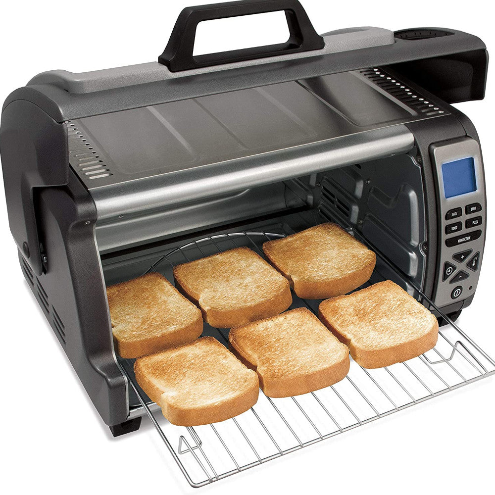 Best Hamilton Beach 6-Slice Easy Reach Digital Toaster Oven with Convection Bake 31128 - Perfect for Family Breakfast, Quick Meals & Small Kitchen Cooking
