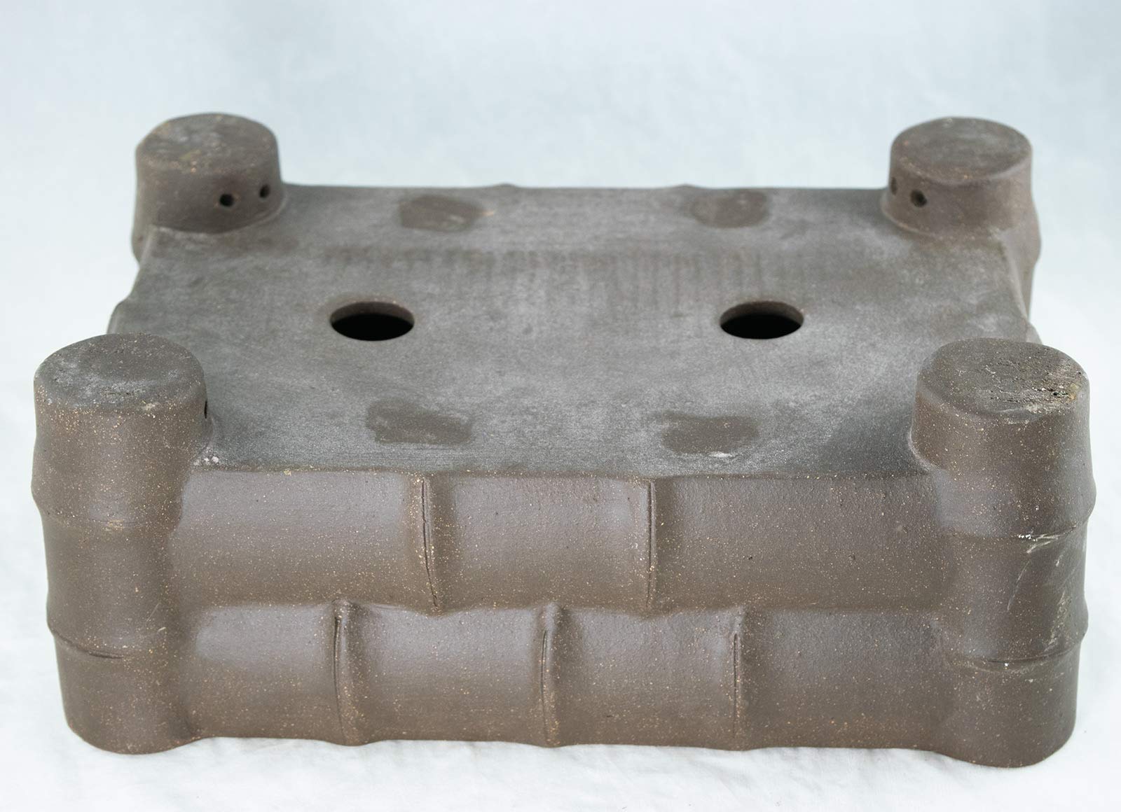 Premium Rectangular Bamboo-Style Yixing Zisha Bonsai Pot - 12